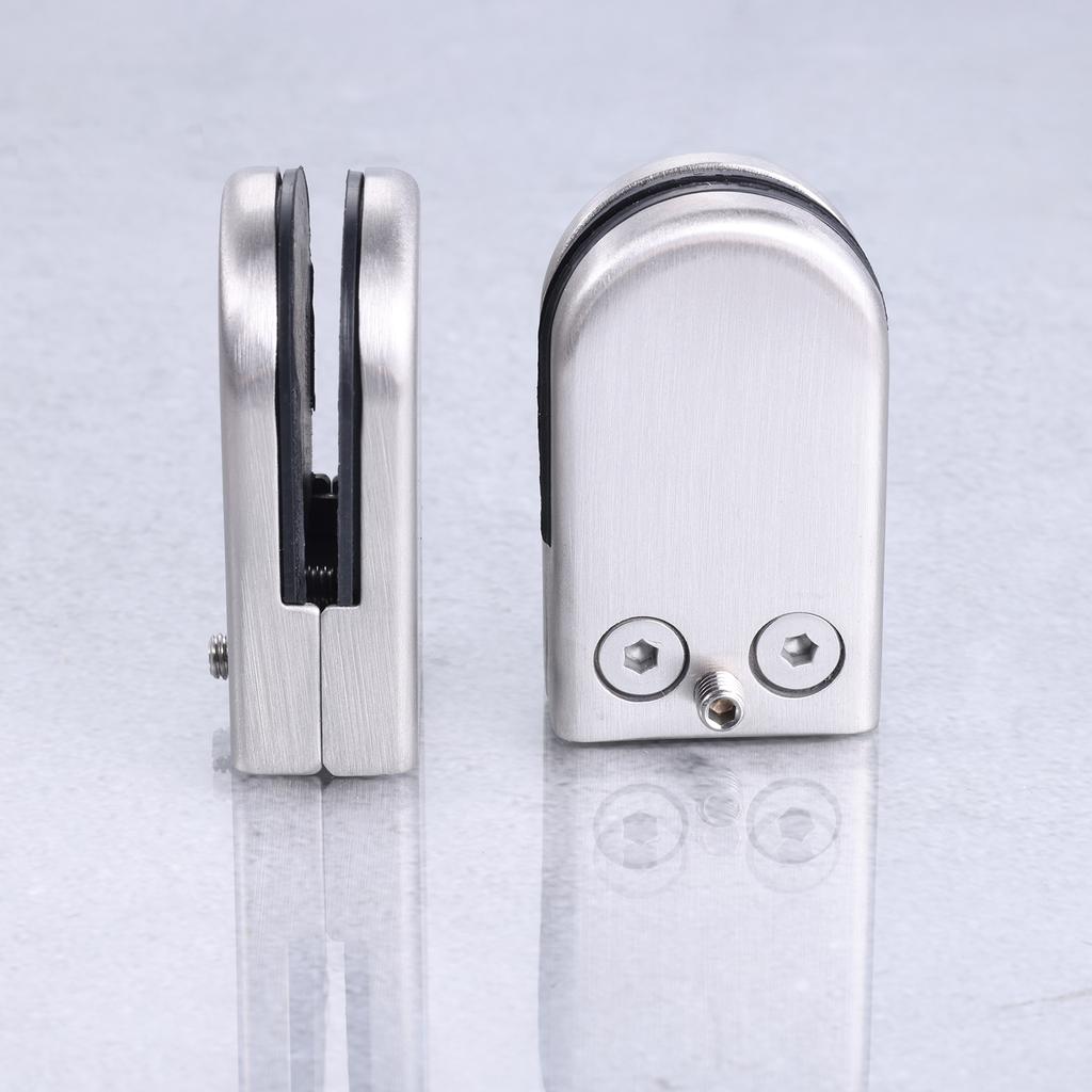 8pcs Stainless Steel Glass Clamps for 6-8mm/8-10mm/10-12mm Thickness Glass Support Brackets Clips with Hex Screwdriver
