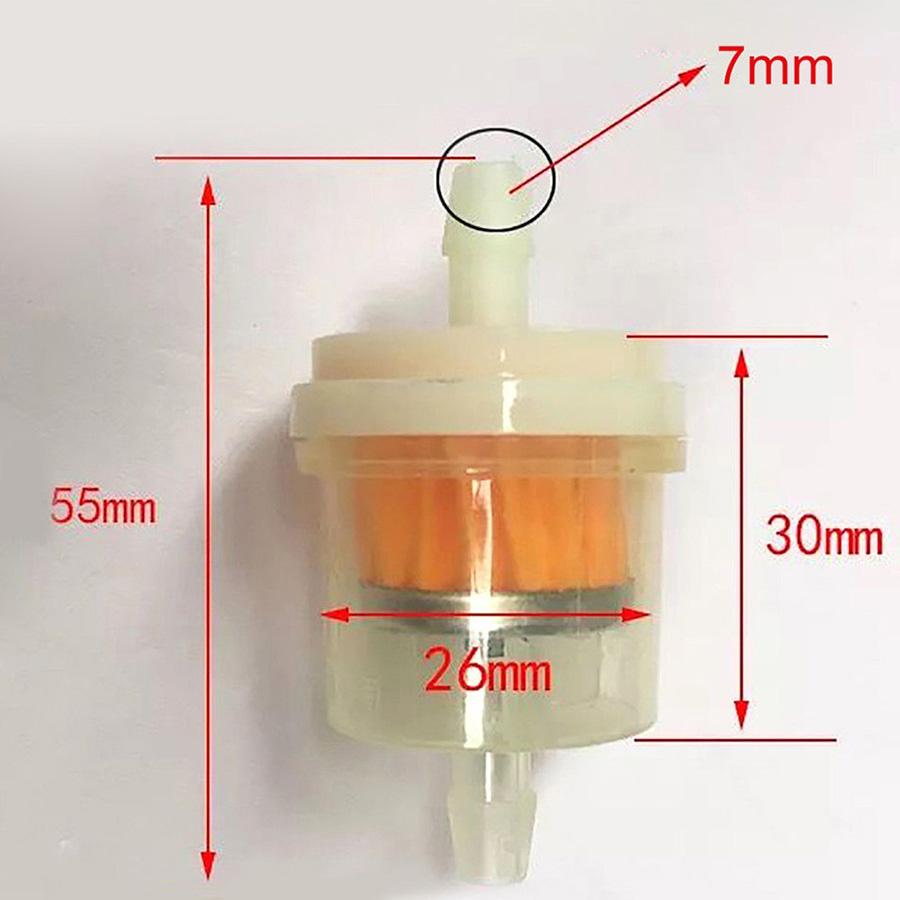 Motorcycle Fuel Filter for Gasoline 1/4 " 6mm 7mm for Honda Kawasaki Suzuki Engines
