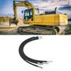 2Pcs 3 Way Diverter Valve for 1-2 Ton Chinese Mini Excavator with 31in Flexible Hoses