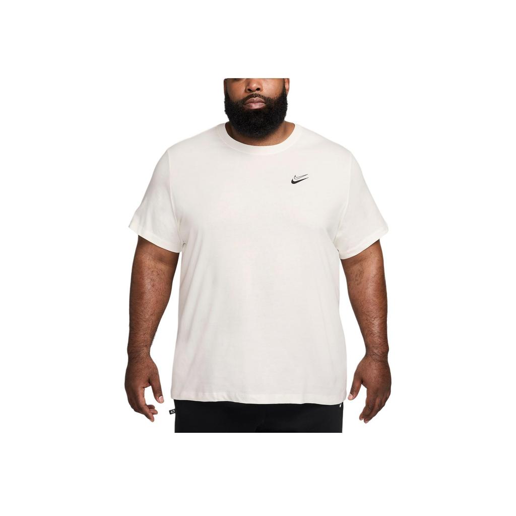 Nike Solid Color Crew Neck Short Sleeve T-Shirt Men Tops White FV8404-133