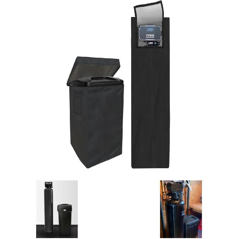 Water Softener Cover for Outside Units,Filter Tank Cover(14’’D×64’’H)+Brine Tank Cover(16  D×44  H),Water Softener Cover