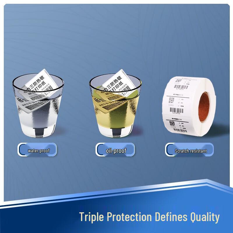Deli 40x30mm Triple-Proof Thermal Labels (12 Rolls)