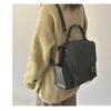 Johnature Genuine Leather Women's Backpack Large Capacity Commuting Travel Backpack Multi Functional Shoulder Bag