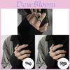 Ash Series Adjustable Men Ring Vintage Copper Cold Style Unisex Jewelry Accessory