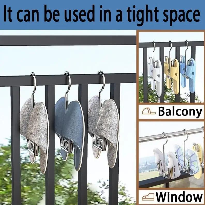 Shoes Drying Rack Shoe Display Hook Shoes Drying Rack Stainless Steel Shoes Hanger For Closet Organization