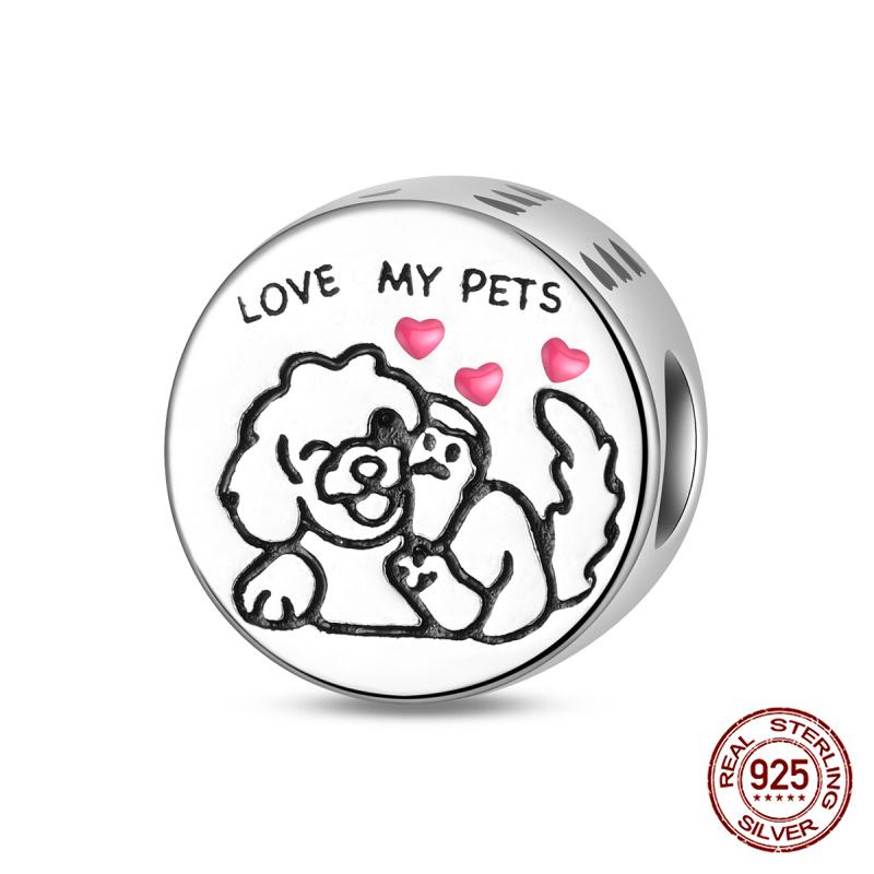 Copper Sweet Travelair Balloon Beaded Eros Arrow Through The Heart Charms Fit Bracelet Diy Jewelry Making Women'S Gift