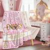 Süße Bad Girl Energie Decke Warm Weich Winter Flanell Bett Überwurf Milch Plüsch Dünne Steppdecke für Zuhause Wohnzimmer Sofa Bettbezug Geschenk