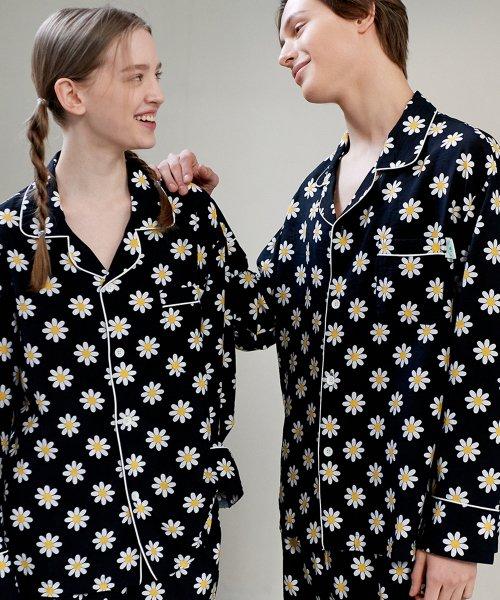 

[TSH] Couple Daisy Rayon Pajama Set [Shipped from Korea] 100% Authentic Men 1size