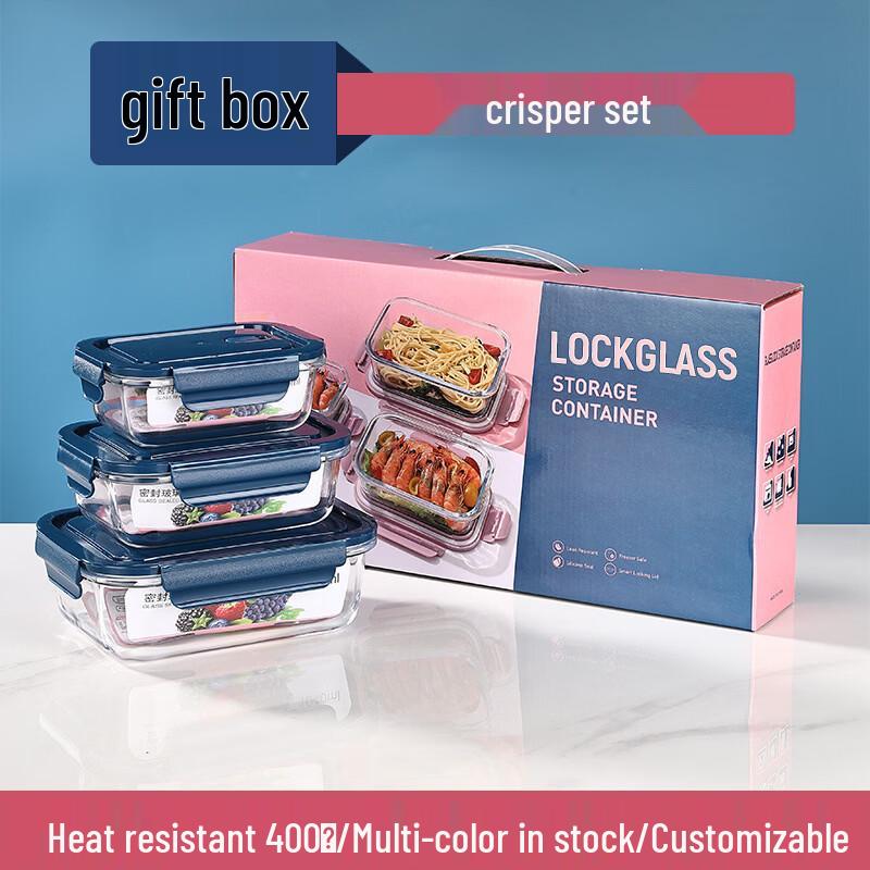 Ru Han Heat-Resistant Glass Food Storage Container Set
