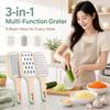 3pcs/set Non Slip Stainless Steel Grater Set Stackable Ginger Garlic Zester  Holiday Gift Giving