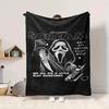 1Pc Scream Horror Movie Poster Blanket Soft And Comfortable Casual Warm Camping Travel Christmas Halloween Xmas Gift M924131