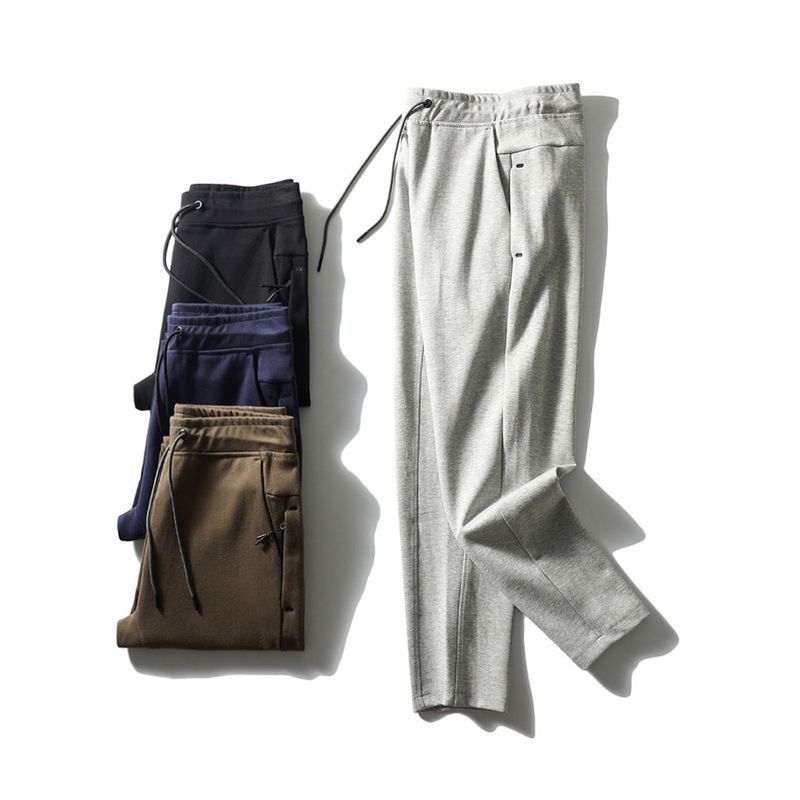 Air Cotton Tapered Pants for Men, Autumn and Winter Style, Running-Specific Straight-Leg Sports Pants, Export Men's Pants, Knitted Casual Long Pants