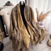 Scarf Women'S Shawl Ethnic Style Cashew Nut Colored Tassel Tourism Cloak Explosion