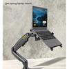 NB F80 with Laptop tray for 10"-17" laptop pad notebook desktop stand gas spring long arm full motion tilt clamp grommet hole