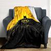 Yellow Batman Blanket Warmthful Decor Perfect for Bed Chair Office Chair for All Seasons Warmthful Decor Unique Gift for Family and Friends Camping