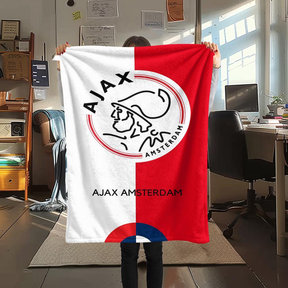 AFC Ajax Amsterdam FlAannel Blanket, High quality Comfortable for All Seasons, Home Decor, Warmth and Comfort