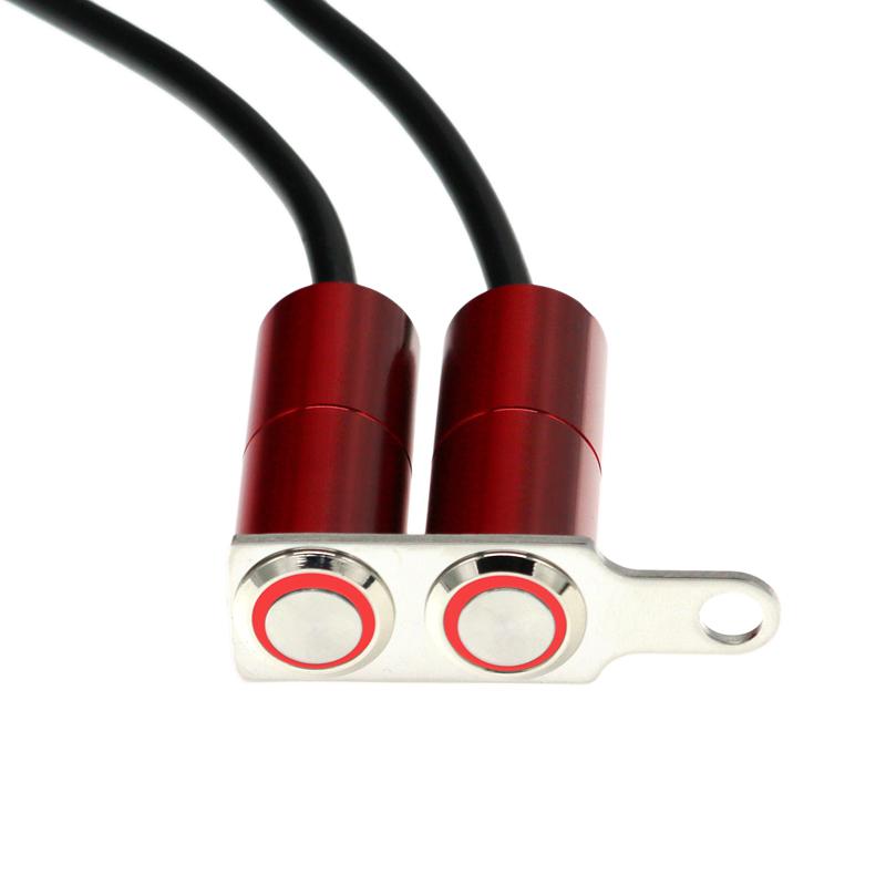 LMoDri Motorcycle 12V LED Waterproof Switch Aluminum Alloy Headlight Horn Start Kill Handlebar Adjustable Mount
