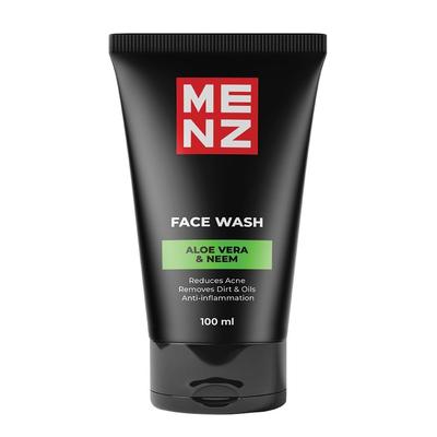 Menz Face Wash For Men - Aloe Vera & Neem | Reduces Acne, Dirt & Oils And -Inflammation, 100Ml (Pack Of 1)