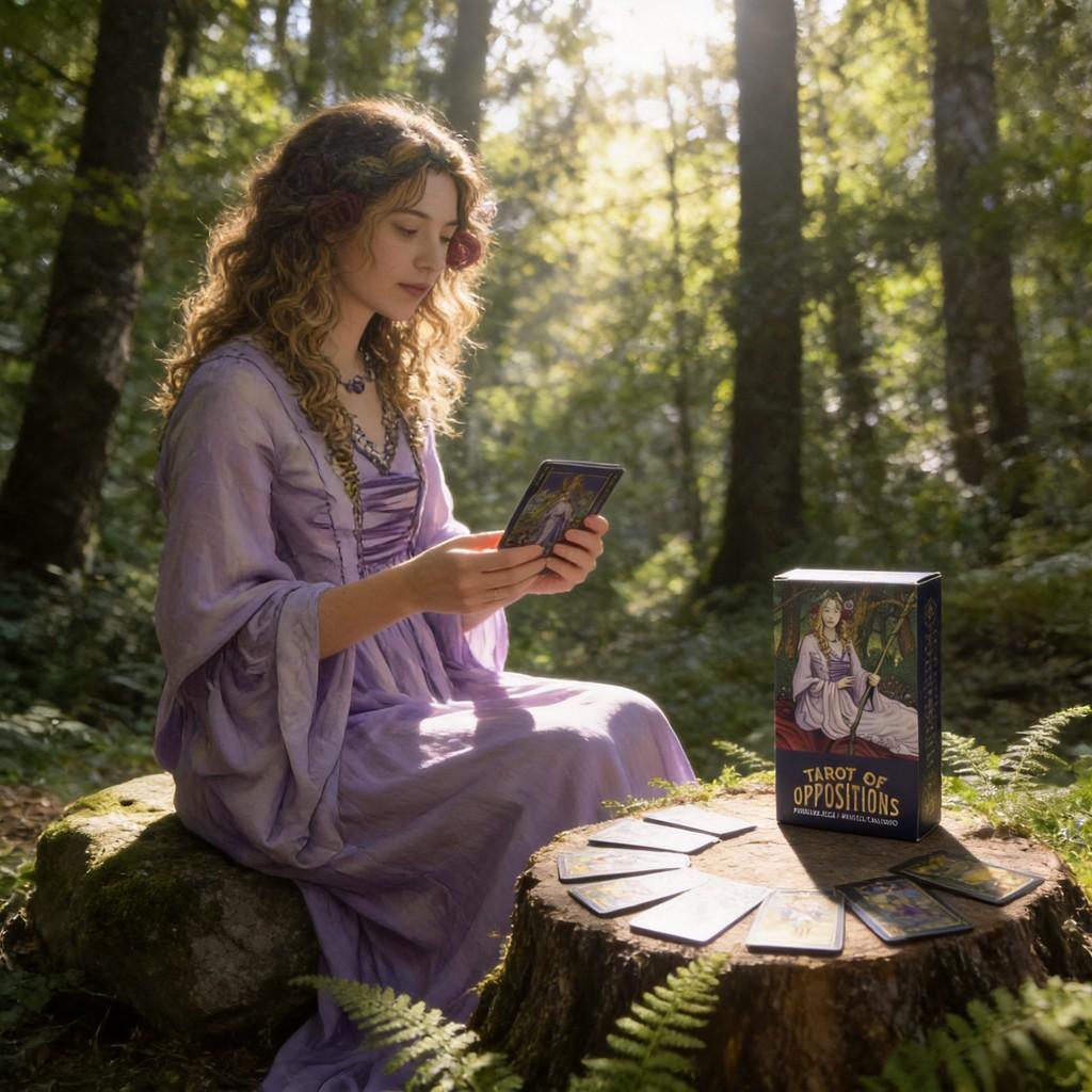 Oppositions Tarot Cards Deck With Laser Paper For Fantasy And Divination