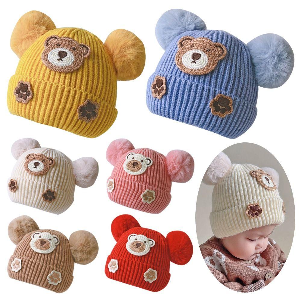 

Вовняні дитячі шапочки М яка дитяча шапка Зимова тепла дитяча шапка для немовлят синій