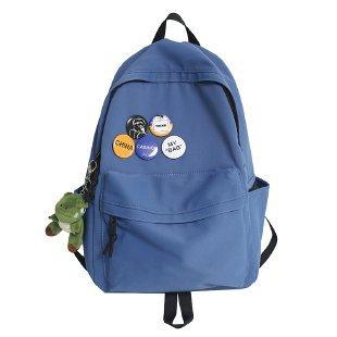 Schoolbag backpack casual simple summer new Korean version ins wind backpack large capacity boys and girls school bag