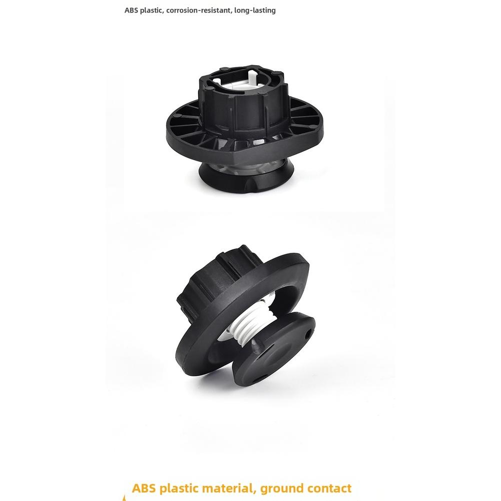 Tool-free Install Cabinet Feet For Uneven Surfaces Black Adjustable Cabinet Feet For Furniture Furniture Leveling