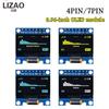 1,96-Zoll-OLED-Displaymodul 118x61 Auflösung 1-Pin 7-Pin IIC I1C Weiß-Blau-Gelber Bildschirm für Arduino Elektronische Entwicklung