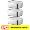1-6Pcs Stainless Steel Food Storage Container Fresh-keeping Boxes for Outdoor Picnics Refrigerator Storage and Kitchen Tidying