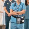 CURMIO Nurse Waist Pouch with Stethoscope and Tape Holder for and Childcare Workers Gray Nurses, Caregivers, (Bag Only),