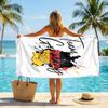 Germany National Football Team Beach Towel Soft Microfiber Summer Towel Quick Dry Absorbent Towel for Beach Swimming Pool Travel