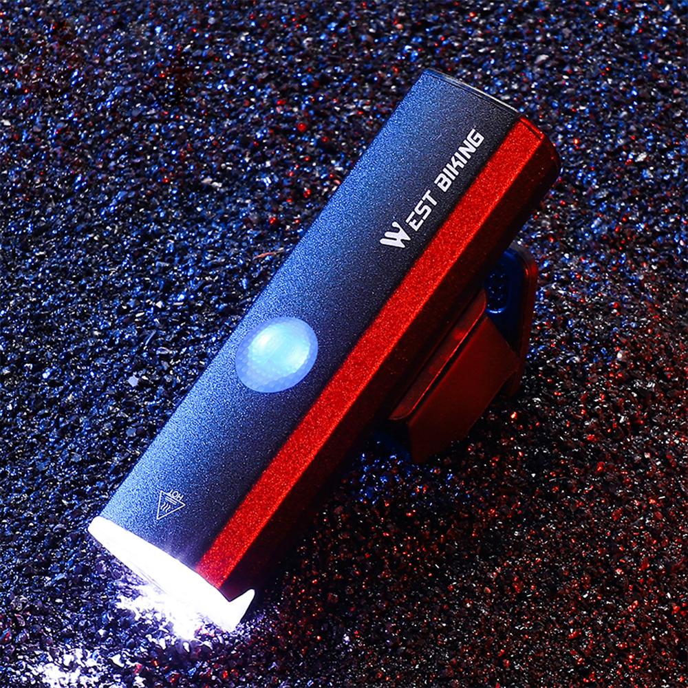 Aluminiumslegering Bright sykkellys 400 lumen USB oppladbar sykkellys Vanntett landeveissykkel