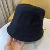 Plaid splicing casual fashion retro versatile street outing basin hat bucket hat bucket hat sun hat