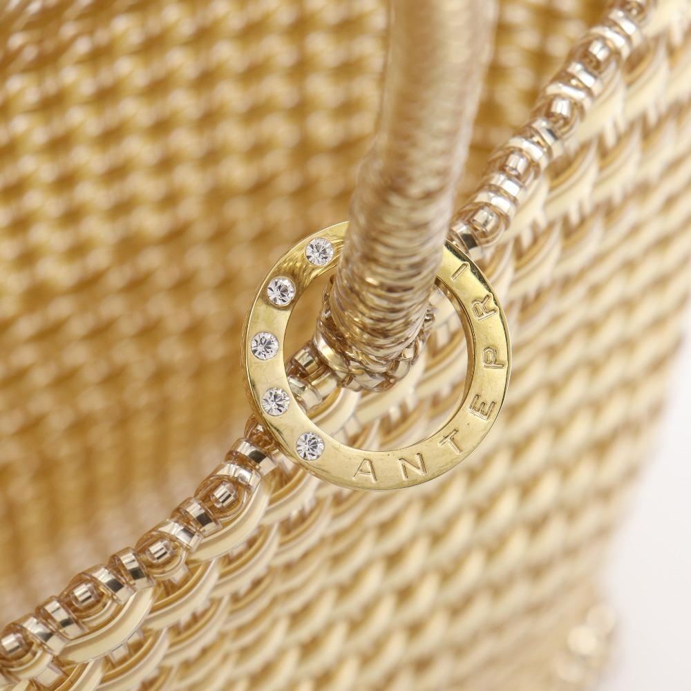 ANTEPRIMA Intreccio Small Handbag gold Wire Cord Women Used