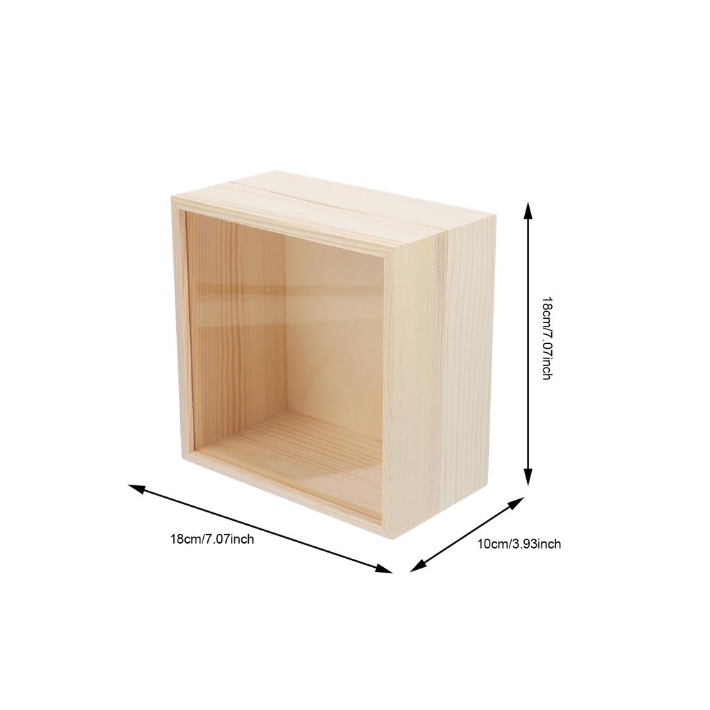 Unfinished Blank Wooden Storage Jewelry Box Jewelry Jewelry Box Treasure Keepsake case Chest Gifts Packing box
