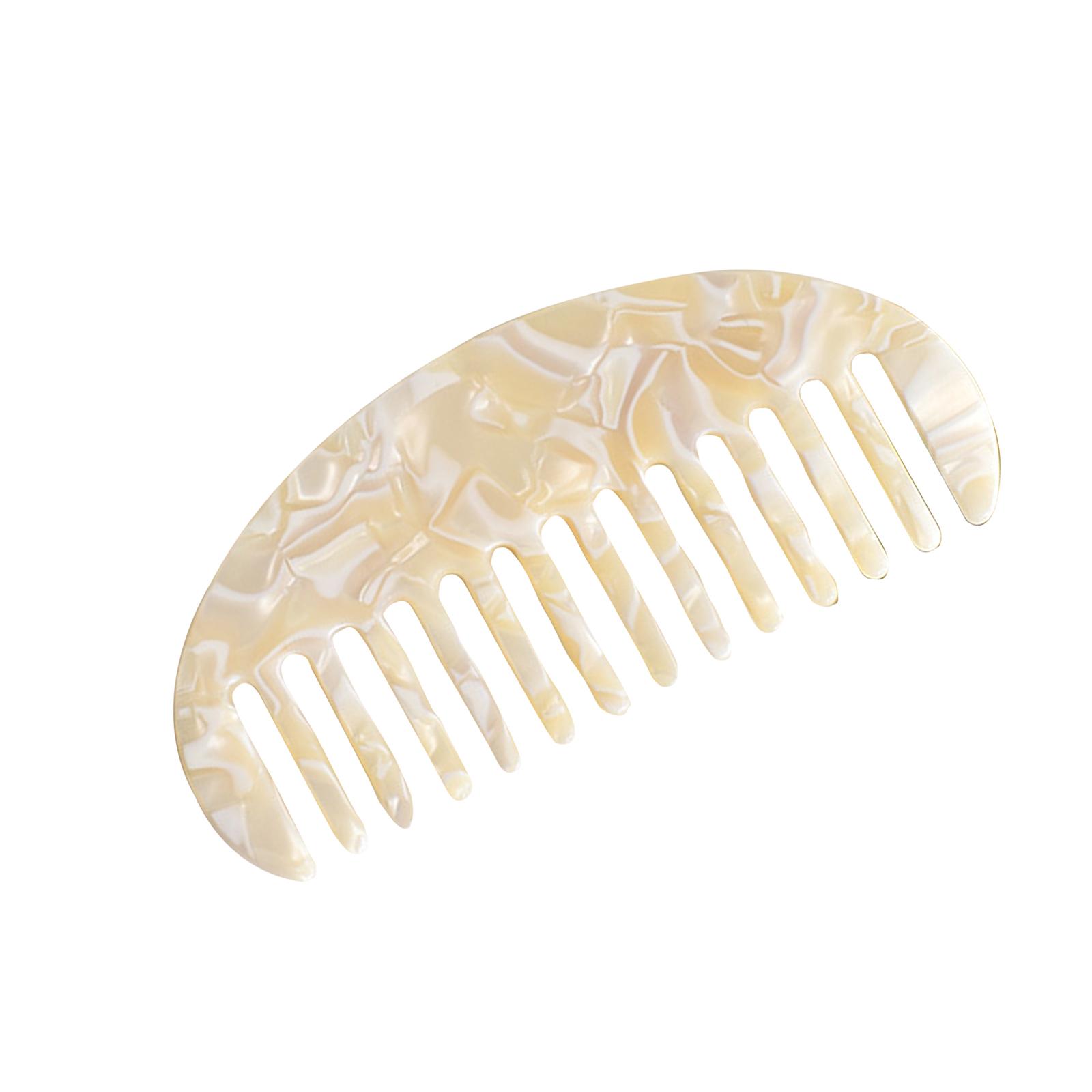 

Персонализированная расческа для волос женская овальная с ацетатным узором One Size бежевый