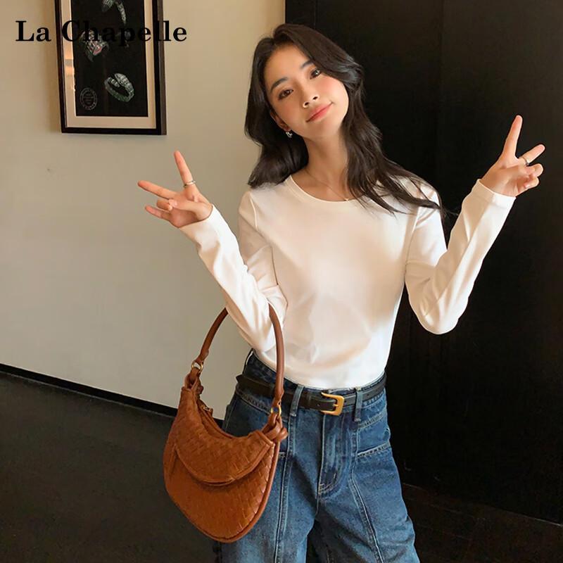 La Chapelle Women s Relaxed Fit Crew Neck Long Sleeve Knit Top 2XL