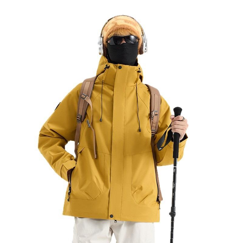 Jacket Jacket Men's and Women's Autumn and Winter New Windproof, Waterproof and Breathable Outdoor Three-in-one Trendy Mountaineering Suit