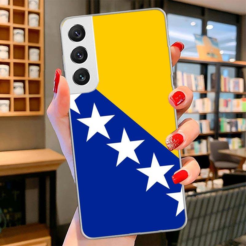 

Bosnia And Herzegovina Flag Cover Phone Case For Samsung Galaxy S26 S25 Edge S24 Ultra S23 S22 Plus S21 S20 FE Soft Fundas Shell Samsung S20 Plus