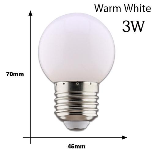 10 stk LED-pære E27 LED-lampe 3W 1W AC 220V Lyspære Kald Varm Hvit Mer Farge Lampada LED Spotlys Bombilla Hjemmedekor Liten Lyspære