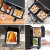 100Pcs Air Fryer Paper Disposable Non-Stick Kitchen Baking Oil-Proof Paper Micro-Wave Barbecue Oven Fryer Papers Steamer Paper