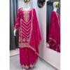Pure Chinon Silk Pakistani Palazzo Suit Indian Bollywood Designer Salwar Kameez