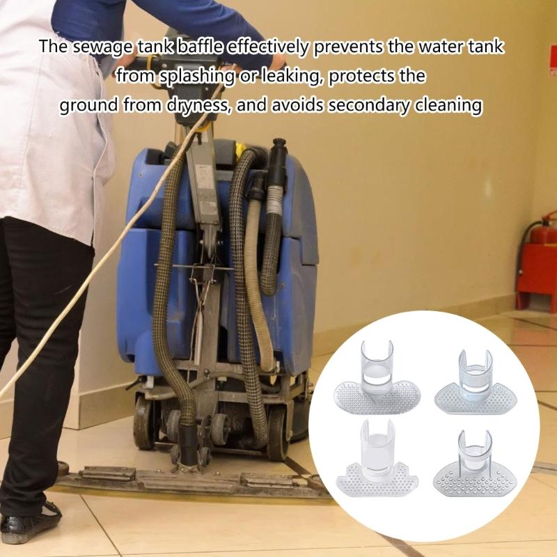 2Pieces Splash Guard Easy to Installation Accessories ABS Texture Replacement Part for Floor Scrubber Waste Water Tanks
