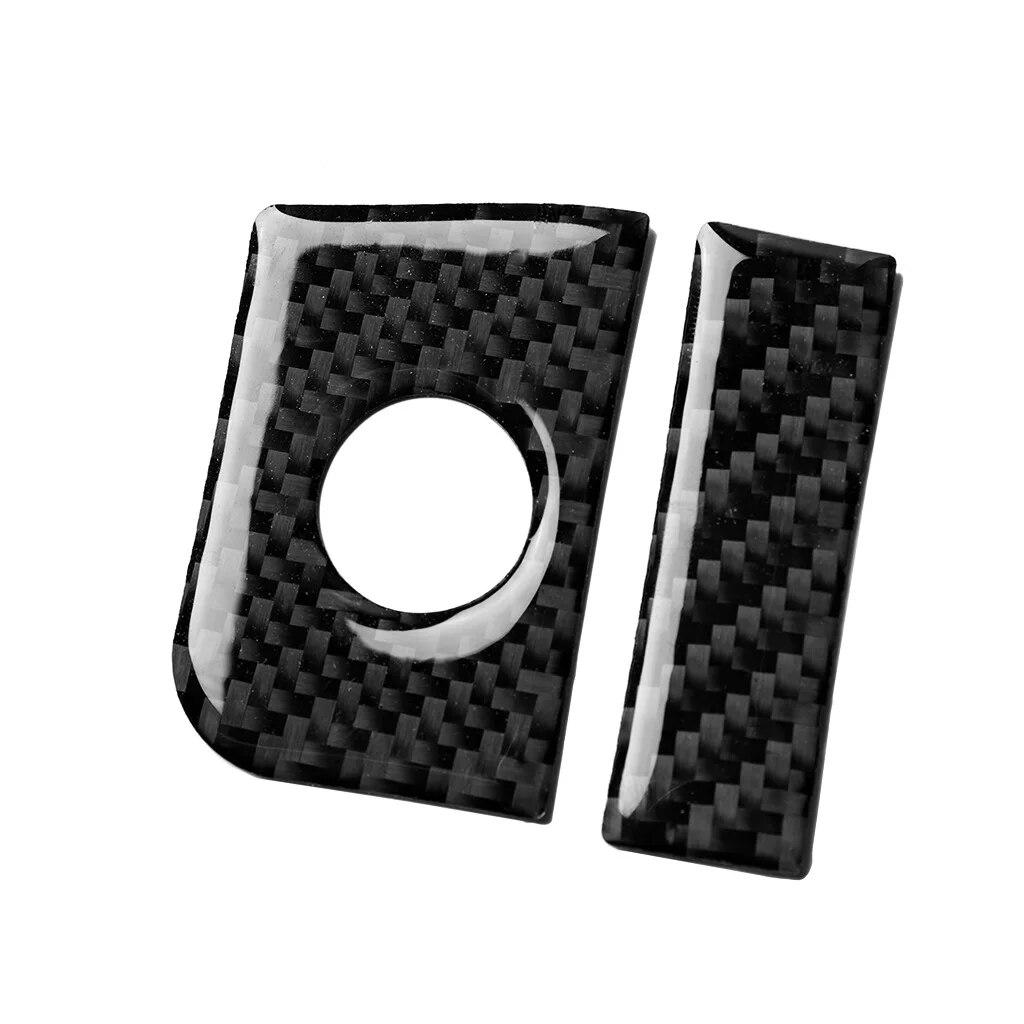 Para Ford Mustang Acessórios Internos Do Carro Adesivos Caixa De Armazenamento Interruptor Adesivo Capa Guarnição 2015 2016 2017 2018 Fibra De Carbono