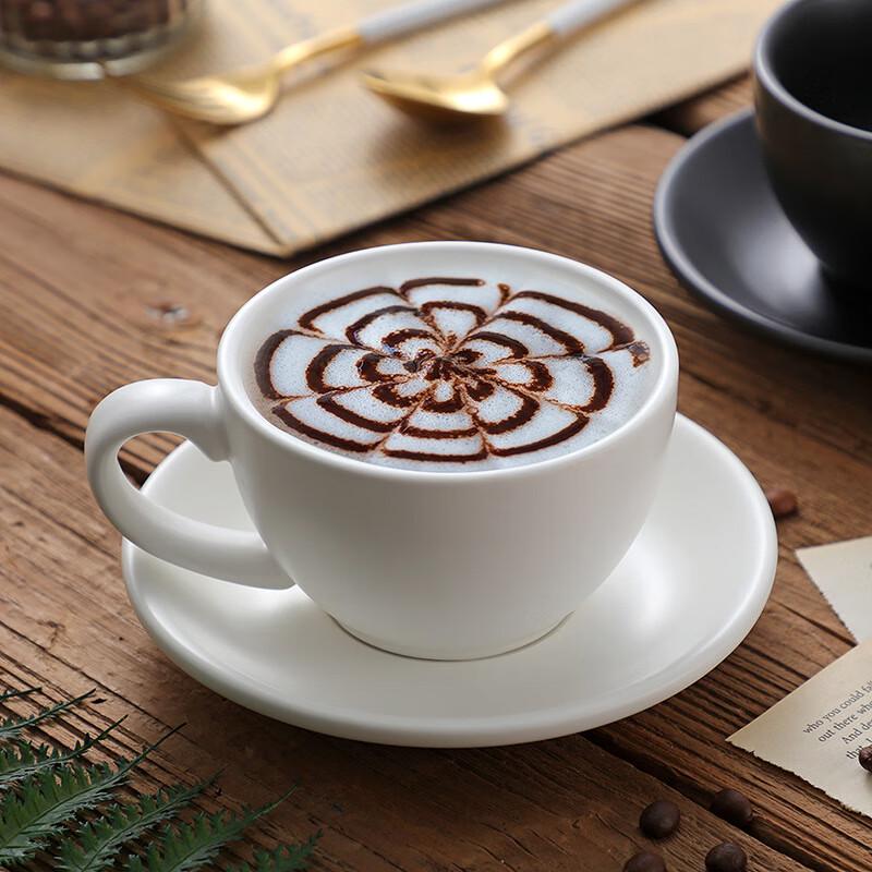 Frosted Ceramic Espresso Cup & Saucer Set