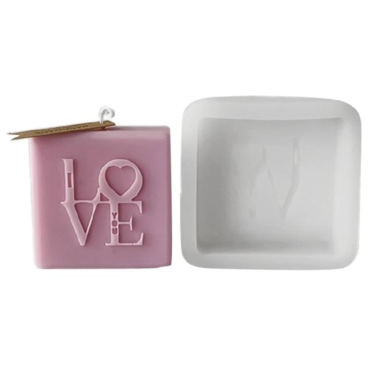 Handmade Candle Making Mold with Love Letter Enbelishment for Home Decorations
