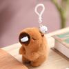 Colorful Capybara Stuffed Animal Key Ring Bag Charm Wag Tail Rodent
