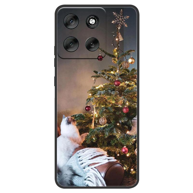 Christmas Painted Phone Case For Motorola Moto Edge 60 50 Pro Ultra Neo G56 G66j G66y G06 G86 Power G15 Soft Silicone TPU Cover