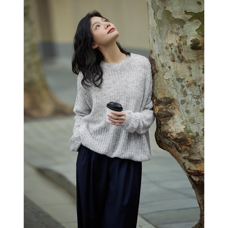 Demana Women s Lamb Wool Blend Striped Knit Top S