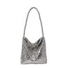 Popular popular sequined bag women's 2025 new fashion foreign style underarm shoulder bag large capacity tote bag