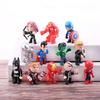 New 12 Pcs New Q Avengers Mini Figures Hulk Thor Spider Man Action Figure Toys Superhero Model Toys For Children Christmas Gifts
